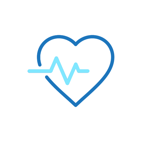 Graphic of a heart with a heartbeat
