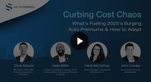 graphic for SambaSafety's "curbing cost chaos" webinar thumbnail graphic for SambaSafety's "curbing cost chaos" webinar thumbnail
