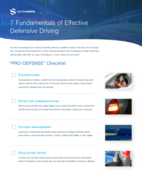 Defensive Driving Checklist