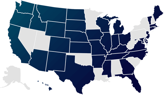 States Included with License Validation