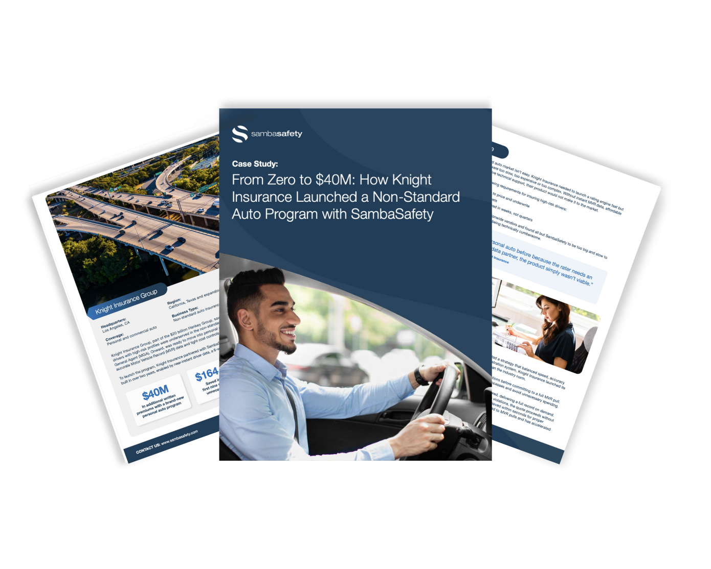 Thumbnail for SambaSafety's case study: "How Knight Insurance Launched a Non-Standard Auto Program with SambaSafety
