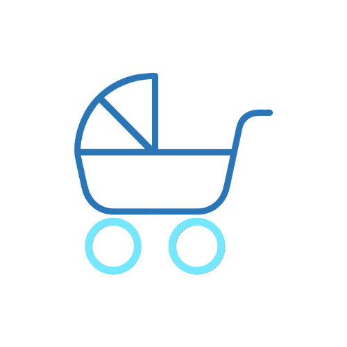 Graphic of a stroller