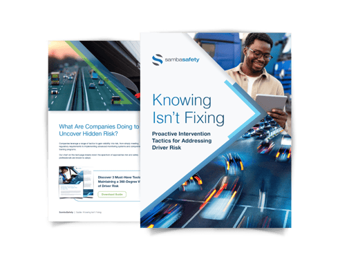 SambaSafety's Knowing Isn't Fixing Guide aimed at improving fleet safety