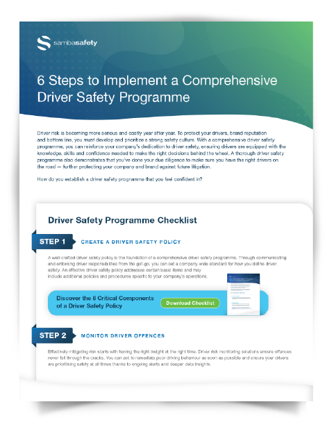 UK-driver-safety-programme-checklist