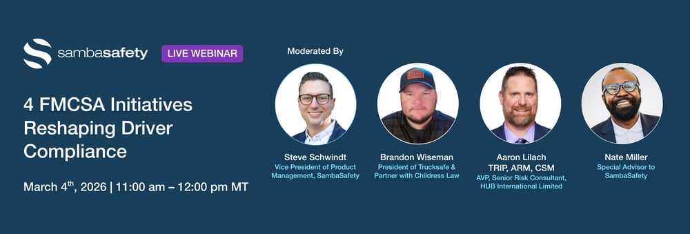 Webpage Banner - 4 FMCSA Initiatives Reshaping Driver Compliance