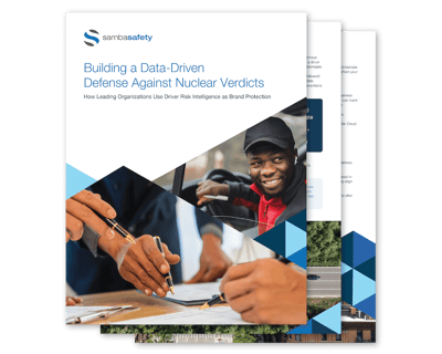 SambaSafety guide covering how to prevent nuclear verdicts in commercial vehicle litigation