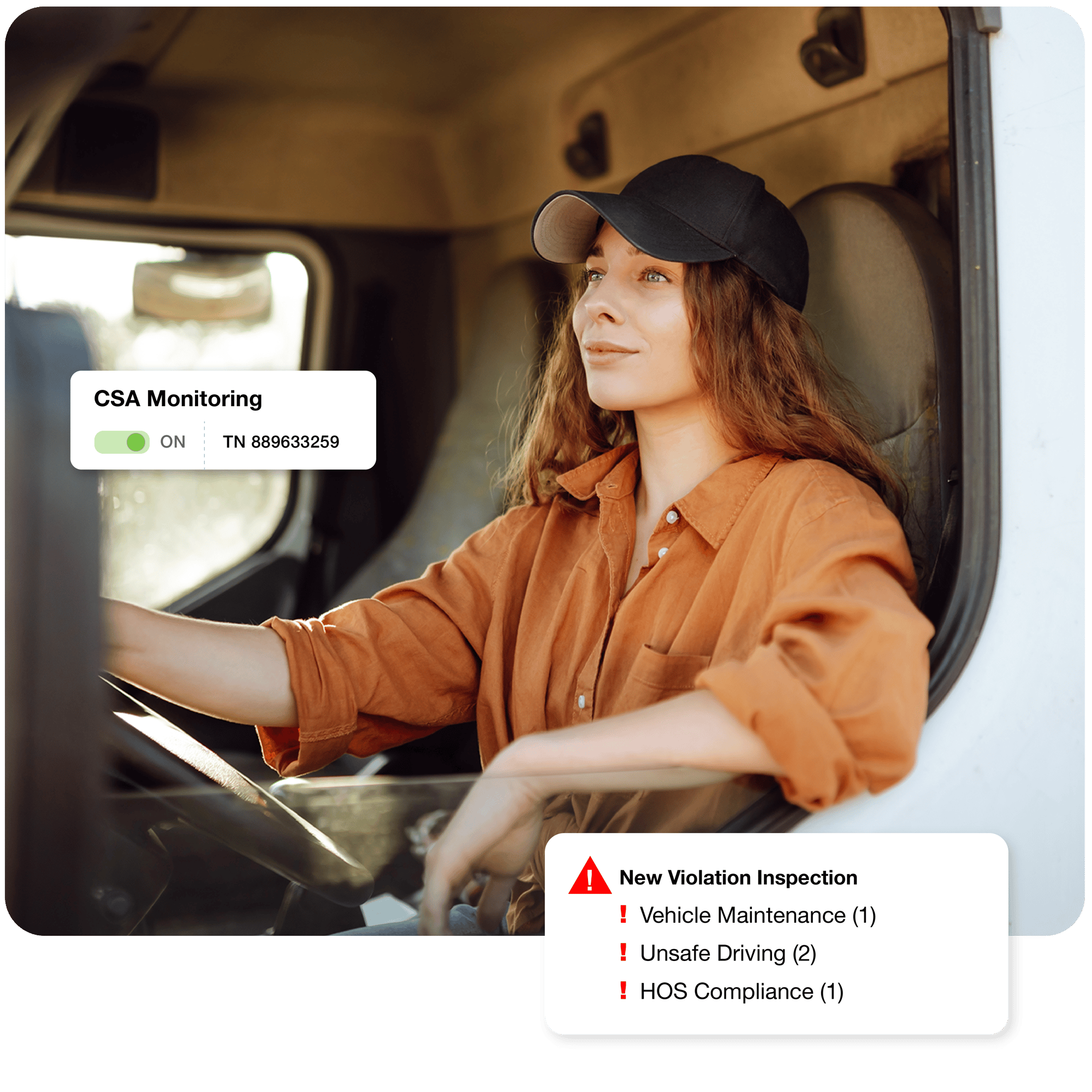 CSA monitoring software for CDL drivers