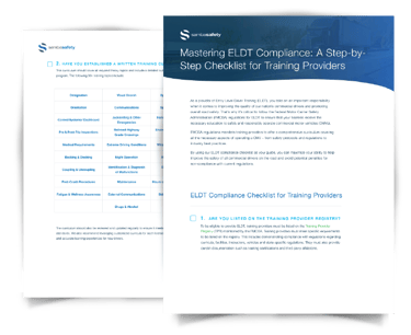 image of eldt training provider checklist