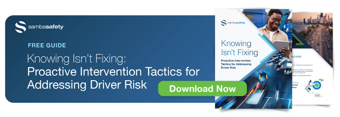 Graphic to download SambaSafety's "Knowing Isn't Fixing" Guide