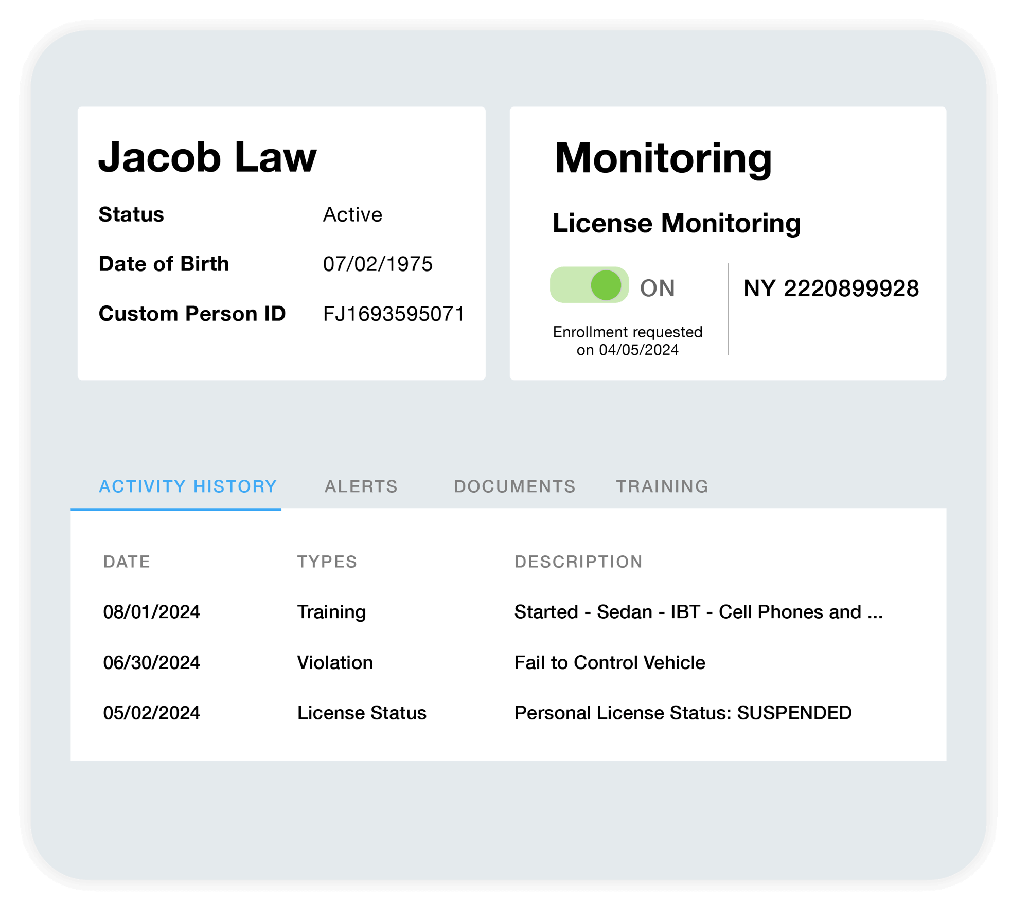 MVR monitoring reduces your administrative workload