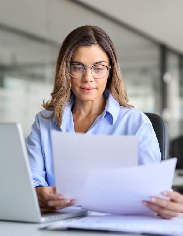 Someone manually reviewing MVRs