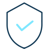 Graphic of a data shield
