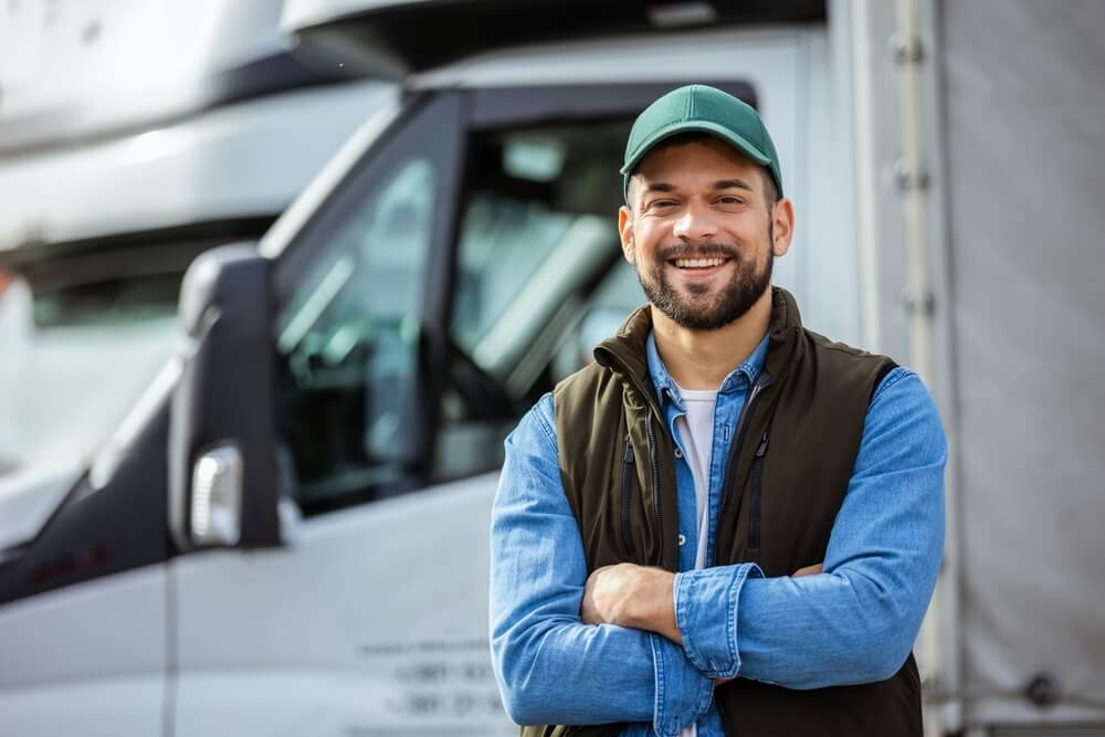 image of happy driver sreflecting success of driver retention program