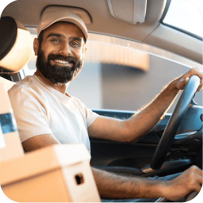 Gig driver delivering packages Gig driver delivering packages